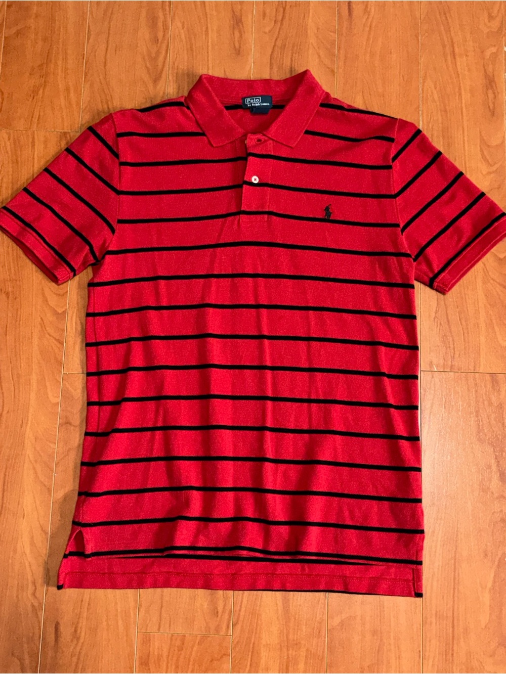 Polo by Ralph Lauren Red Striped Short-Sleeve Polo Shirt - Boys XL